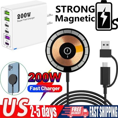 15W Magnetic Mag Safe Wireless Charger Pad For iPhone 17/17e/Air/Pro/Pro Max