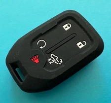 CHEVY SILVERADO GMC SIERRA TRUCK COLORADO Smart Key Shell Case Black Rubber !!