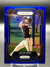 Leo De Vries 2024 Panini Prizm Baseball #64 Blue Prizm /199 San Diego Padres