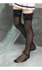 Dollmore stockings of 1/4 scale BJD MSD - Lunelle Band Stockings Black