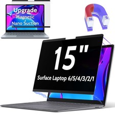 Magnetic Privacy Screen Surface Laptop 6/5/4/3/2/1 15 Inch, Removable Anti Bl...