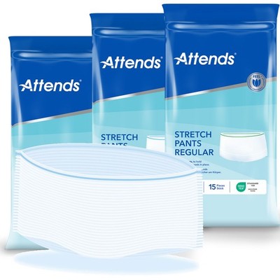 ATTENDS Stretch Pants REGULAR - Netzhosen - 15er Pack
