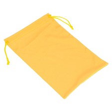 Ski Goggle Bag Microfiber Snow Goggles Case Drawstring Pouch Yellow