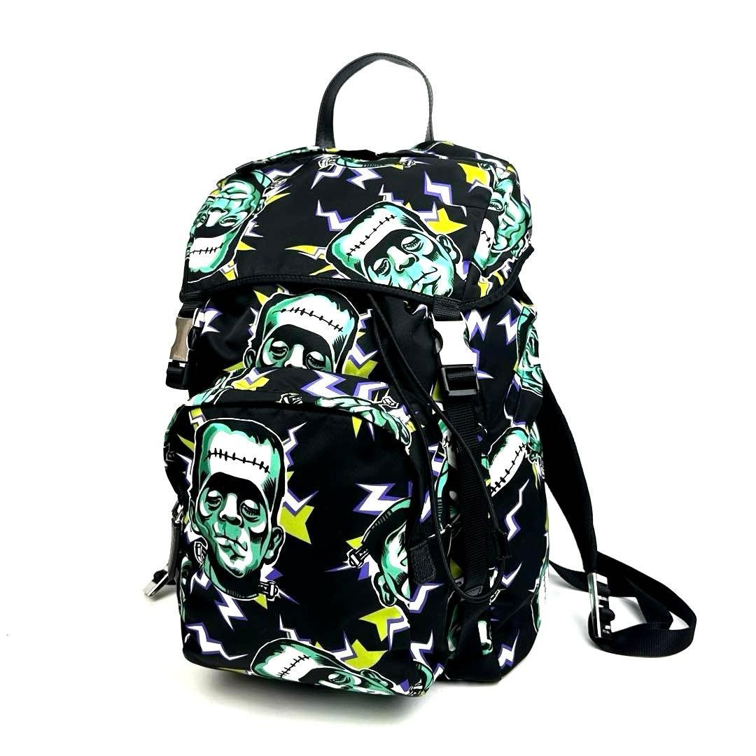 Prada Frankenstein Backpack with Triangle Plate, … - image 2