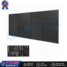 2/3/4 Pack Metal Pegboard Tool Organizer Panels 12x24 in Garage Tool Organizer