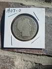 1907 O Barber Half Dollar, Good Honest Wear. Will Combine Shipping