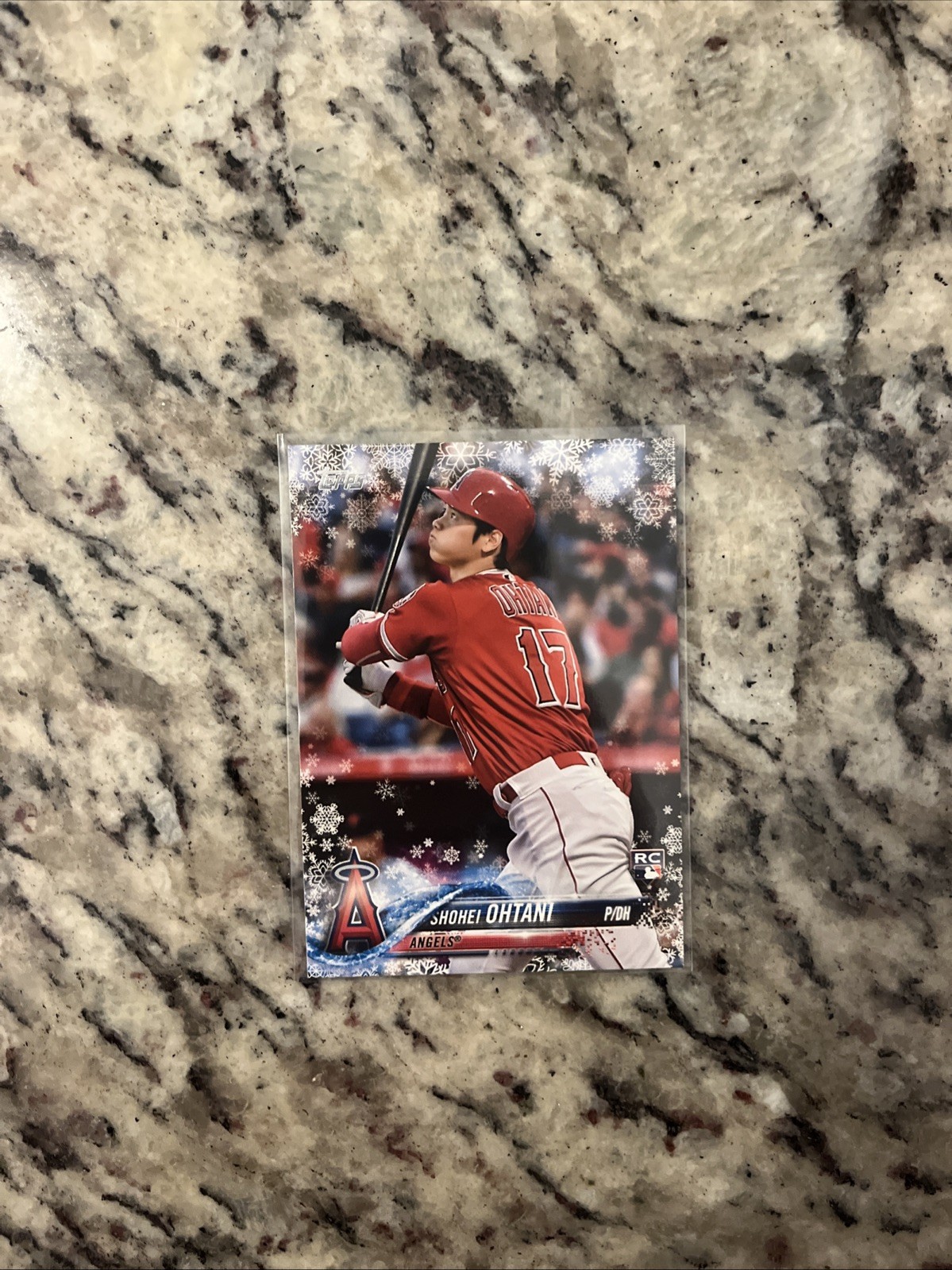 SHOHEI OHTANI 2018 TOPPS HOLIDAY MEGA ROOKIE RC LOGO #HMW17 DODGERS MVP JAPAN!