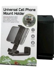 Universal Cell Phone Mount Holder Black 360 Rotation Adjustable