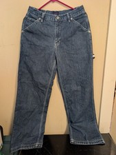 Vintage y2K 90s Tommy Hilfiger Carpenter Jeans Size 9 Baggy Stonewash Pants