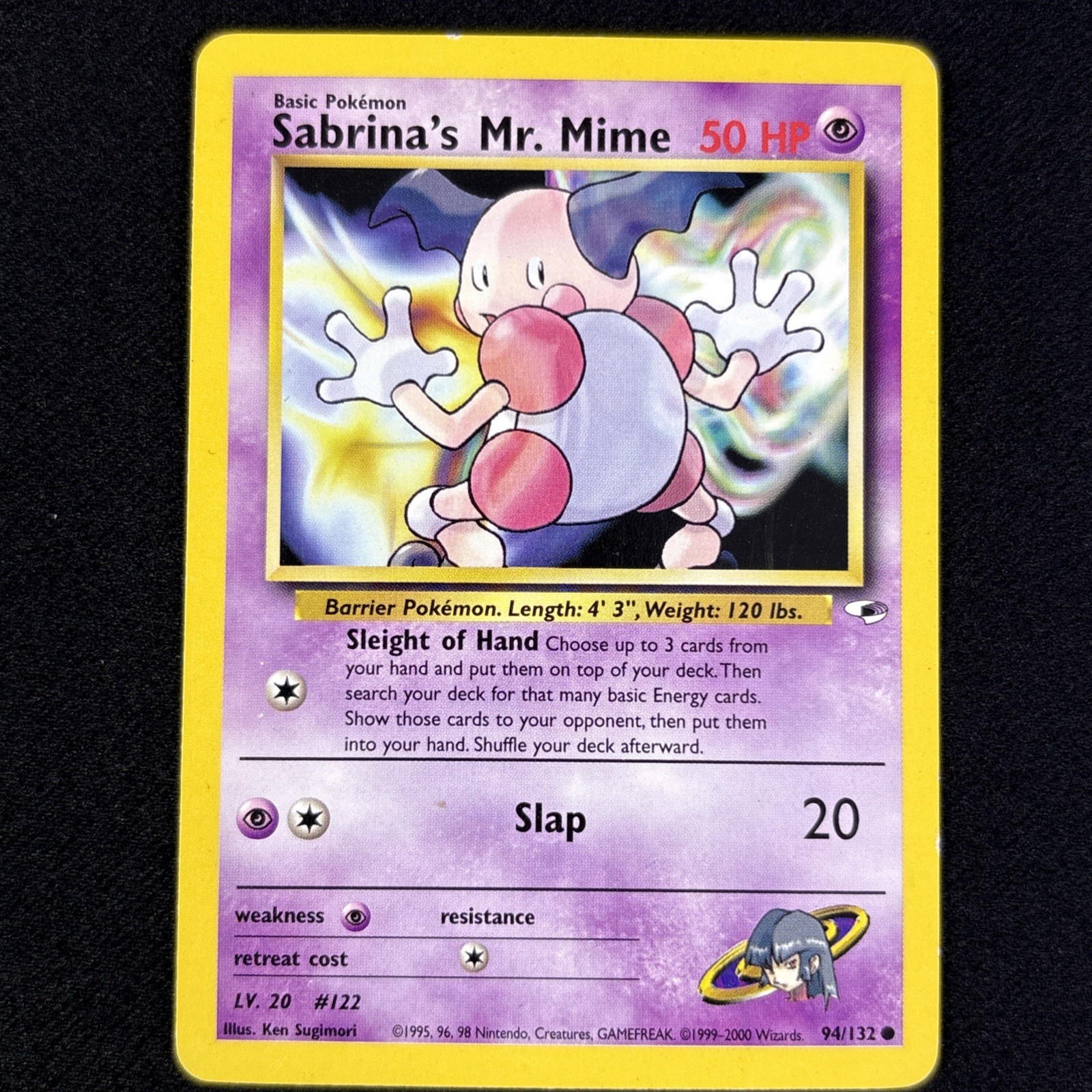 Sabrina's Mr. Mime | Gym Heroes WotC 2000 #94/132 Common LP | Pokémon