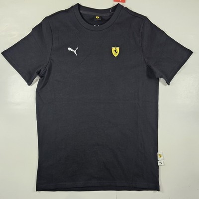 Puma x Scuderia Ferrari Car Short Sleeve T Shirt Men's Size Small Black Red NEW 