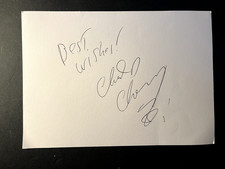 CHAD CHANNING - NIRVANA BANND MEMBER - SIGNED WHITE CARD