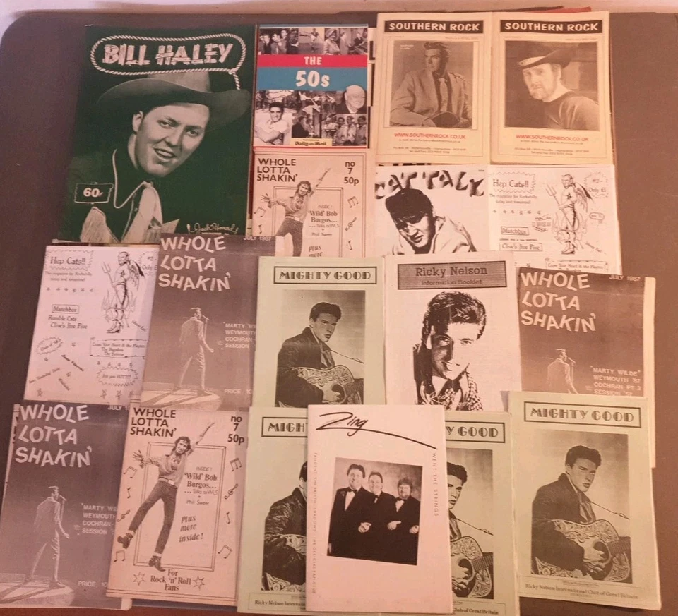 40+ Rock And Roll Rockabilly Fanzines Books Sheet Music Flyers ETC Hayley Nelson - Image 4 of 4
