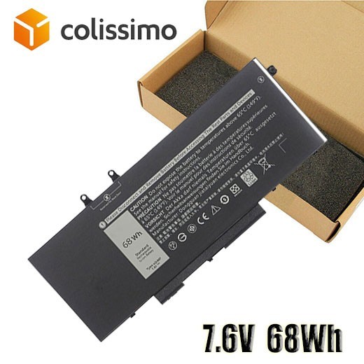 Batterie Dell Latitude 5400 68Wh 4GVMP haute performance pour PC portable Precision 3540