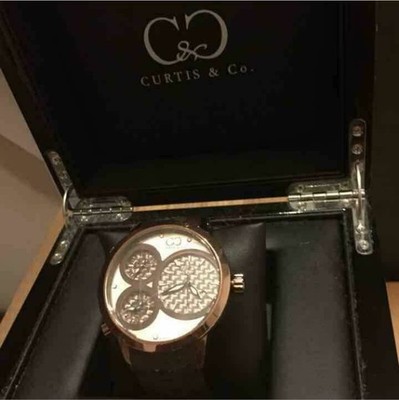 Men's Watch Curtiz & Co. SW3RG-42BR Chronograph Analog with Box