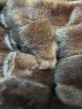 VTG Very High Quality Brown Russian Mink Fur Stole Wrap Cape 67  L X 14  W