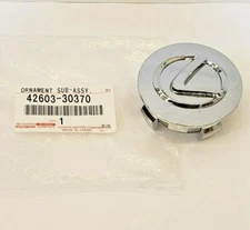 LEXUS OEM FACTORY CHROME CENTER CAP 2004-2006 LS430 (18" WHEELS) 42603-30370