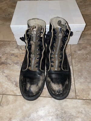 Undercover SS06 “T” Zip Studded Boots Size 10/10.5 Used