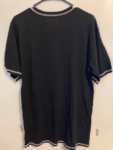 Hot Topic Black and White Contrast Gas Masked Bear T-Shirt - Medium - Goth - Picture 3 of 8