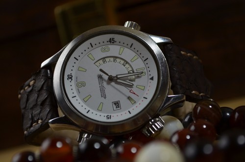 PULSERA RELOJ 22 20 18MM MARRÓN II AUTÉNTICO PYTHON MA CORREA HECHA A MANO INCL. CERRADURAS - Imagen 8 de 12
