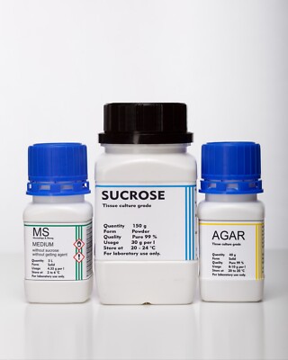 MS Media KIT   Murashige and Skoog Medium Preparation Kit with agar/with sucrose