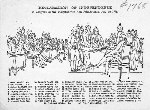 Gel TRUMBULL Antq. Foto de plata década de 1920 DECLARACIÓN DE INDEPENDENCIA CO Buckingham - Imagen 2 de 2