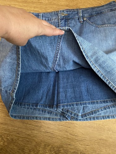 Gloria Vanderbilt jeans SKORT  12 Miniskirt Denim Mini skirt shorts blue jean - Bild 8 von 13