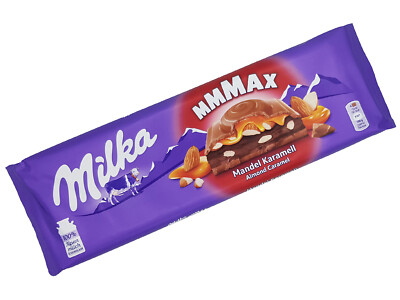 3x Milka MMMAX Almond Caramel   900g / 2 lbs in total XXL German chocolate