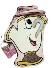 Primark DISNEY Beauty and The Beast CHIP cup FLAT Mini Novelty Retro Fashion Bag