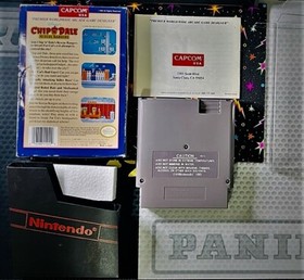 CIB Disney's Chip 'N Dale Rescue Rangers Nintendo 1990 Complete Star Promo Rare