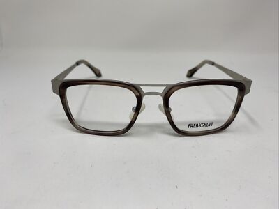 FREAKSHOW EYEGLASS FRANCE FRAME KIRK C2 49/18/140 GRAY GUNMETAL &K82