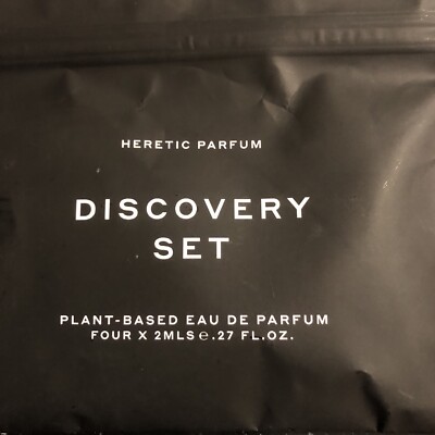 HERETIC PARFUM Plant-Based Eau de Parfum Discovery Set. 4 Samples 0.27 oz Each