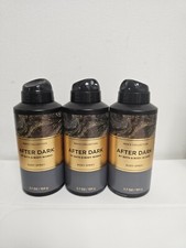 3PC Bath Body Works Men's Collection After Dark Body Spray 3.7 Oz