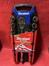 New Duralast 18 Piece 12 Point Socket Set 1/2" Drive 61-200