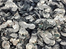 1,000 pcs Bulk Metallic Silver Large 10mm Round Cup Loose Sequins Sewing Crafts