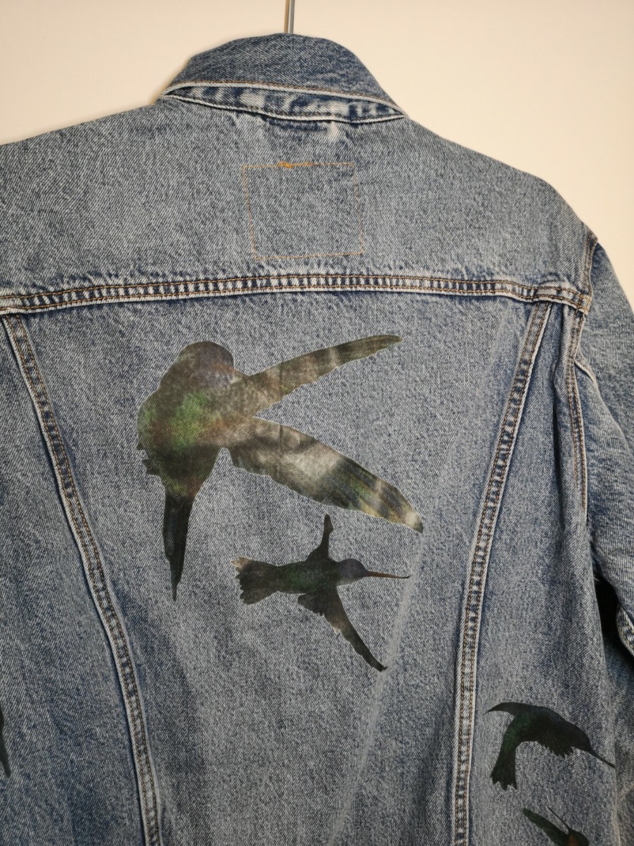 LEVI'S Premium Vintage Fit Song Bird Denim Trucker Jacket