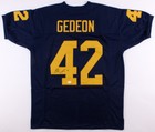 Ben Gedeon Signed Michigan Wolverines Jersey (JSA COA) Vikings Linebacker — photo 1