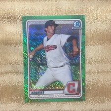 2020 Bowman Chrome Ethan Hankins Prospect Green Shimmer #46/99