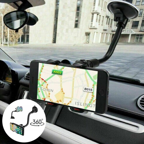 360° Mount Holder Car Windshield Stand For Mobile Cell Phone GPS iPhone Samsung - Picture 2 of 10