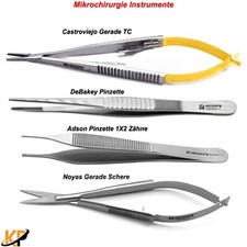 Mikrochirurgie Set Chirurgisch Naht Chirurgie Nadelhalter Adson Pinzette Schere