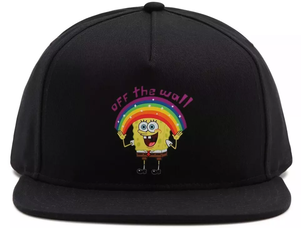 Vans Off The Wall Men s X SpongeBob SquarePants Snapback Hat Cap Black