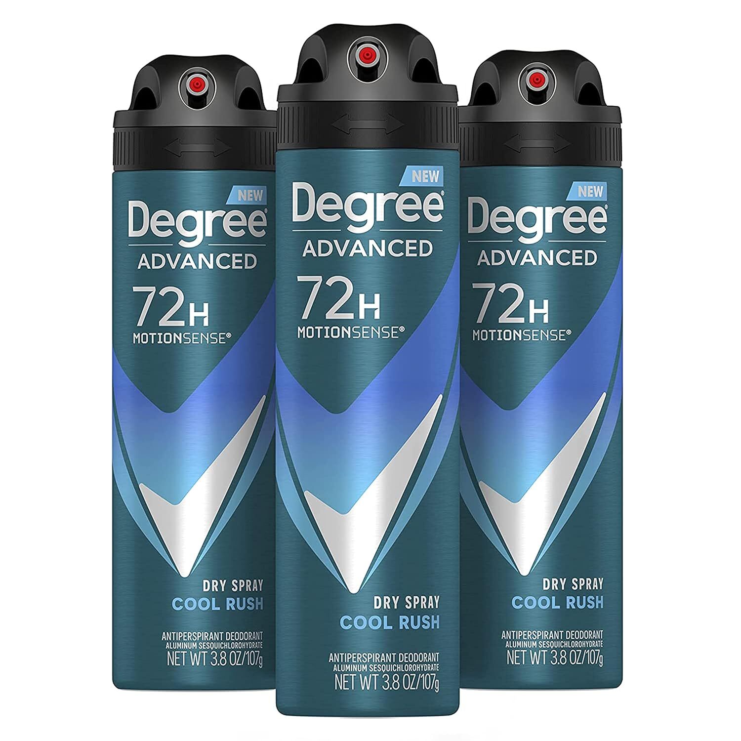 Degree Men Antiperspirant Deodorant Dry Spray Cool Rush 3 count Deodorant for Me