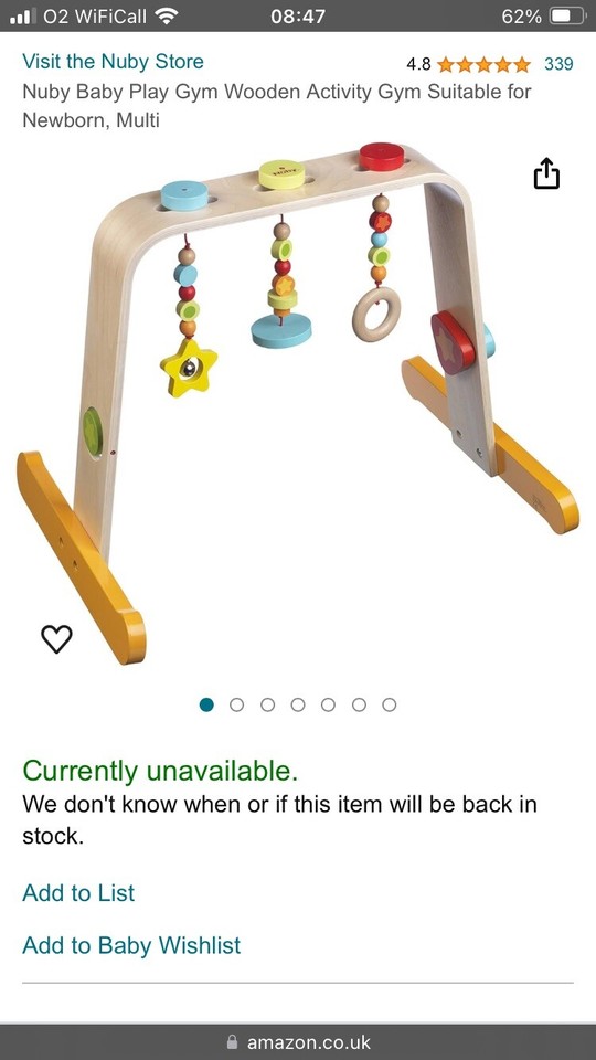 Nuby Baby Play Gym Wooden Activity Gym eBay