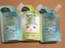 Simple micellar cleansing water boost skin sensitive Two  One Moisture Pack  