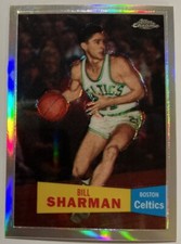 Bill Sherman 2007-08 Topps 1957-58 Refractor #&rsquo;D /999 #35 Boston Celtics ESE