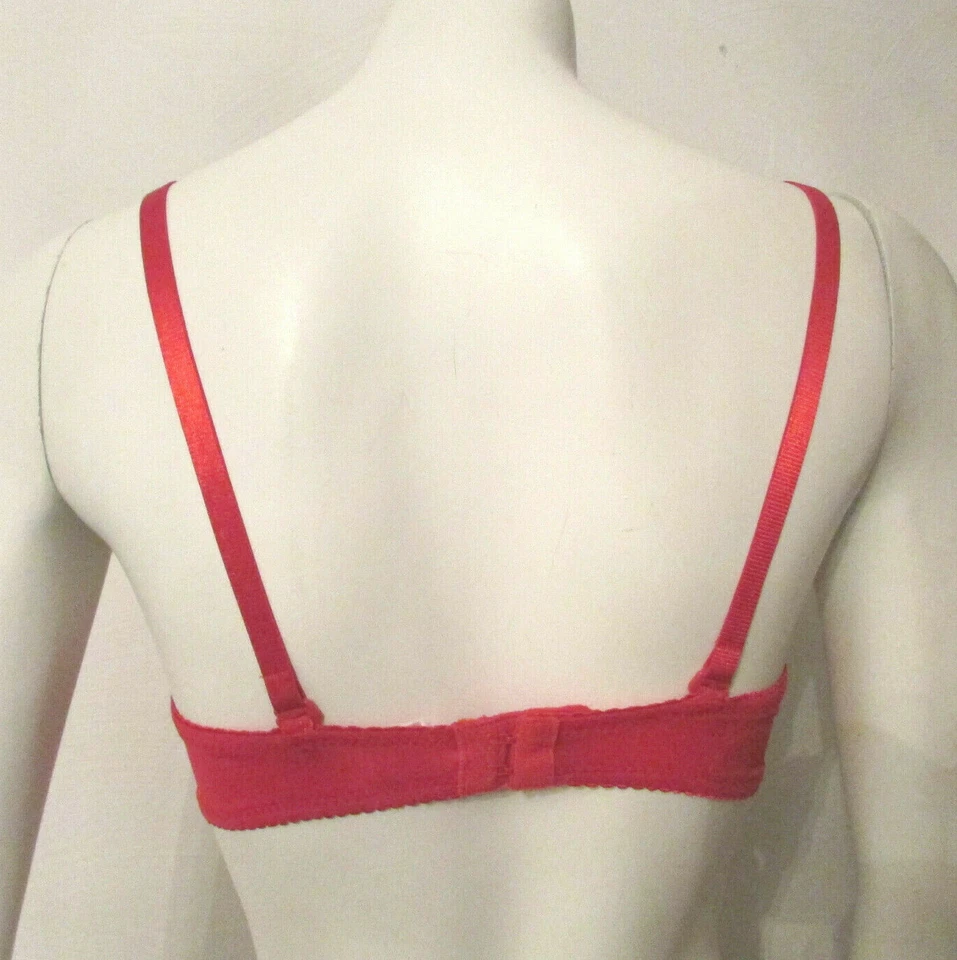 Бюстгальтер на косточках Native Intimates пуш-ап трансформируемый боковые стойки 34B красная кружевная отделка - Изображение 3 из 4