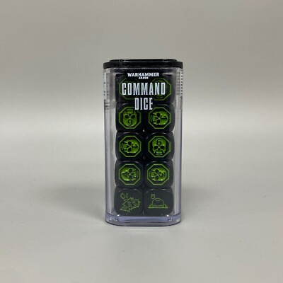 COMMAND Würfel Warhammer 40,000 40K D6 Set Hülle Games Workshop 8. Edition Phase