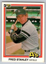 1981 Donruss - #585 Fred Stanley