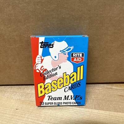 1988 Topps Rite Aid Baseball Cards Team MVP's 11 Hall of Famers in 33 Card Set!