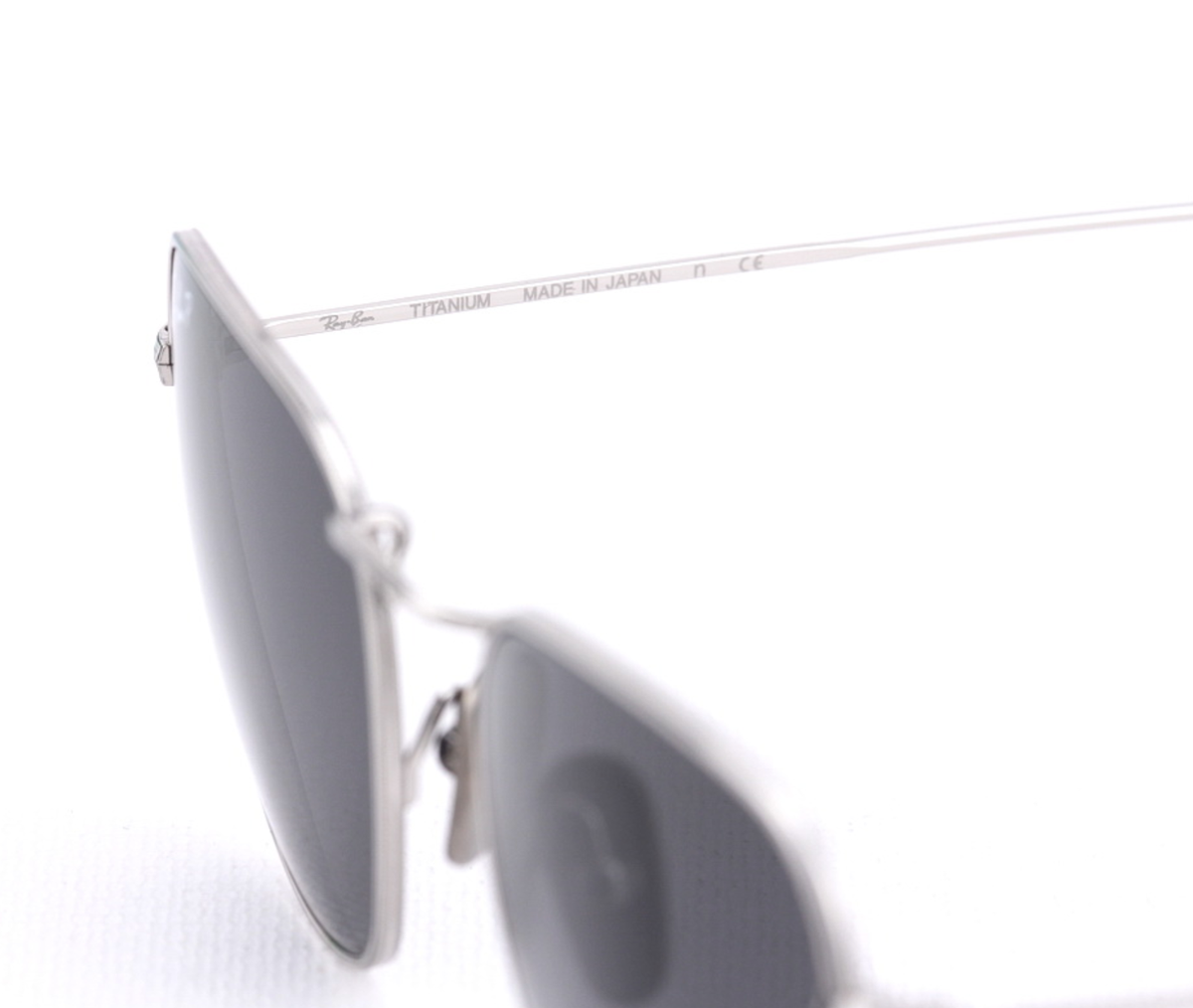 Ray-Ban TITANIUM Sunglasses RB 8157 FRANK 920948 Silver w/ Grey